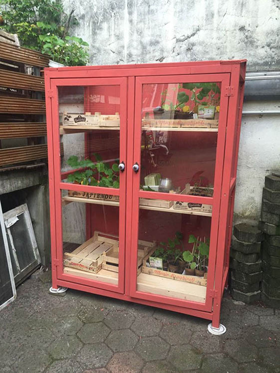 Chic Pink Cabinet Greenhouse
