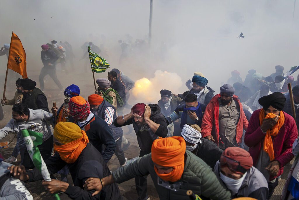 global farmers protests climate capitalism environmental rules corporate mega‑farms cheap food imports 2024