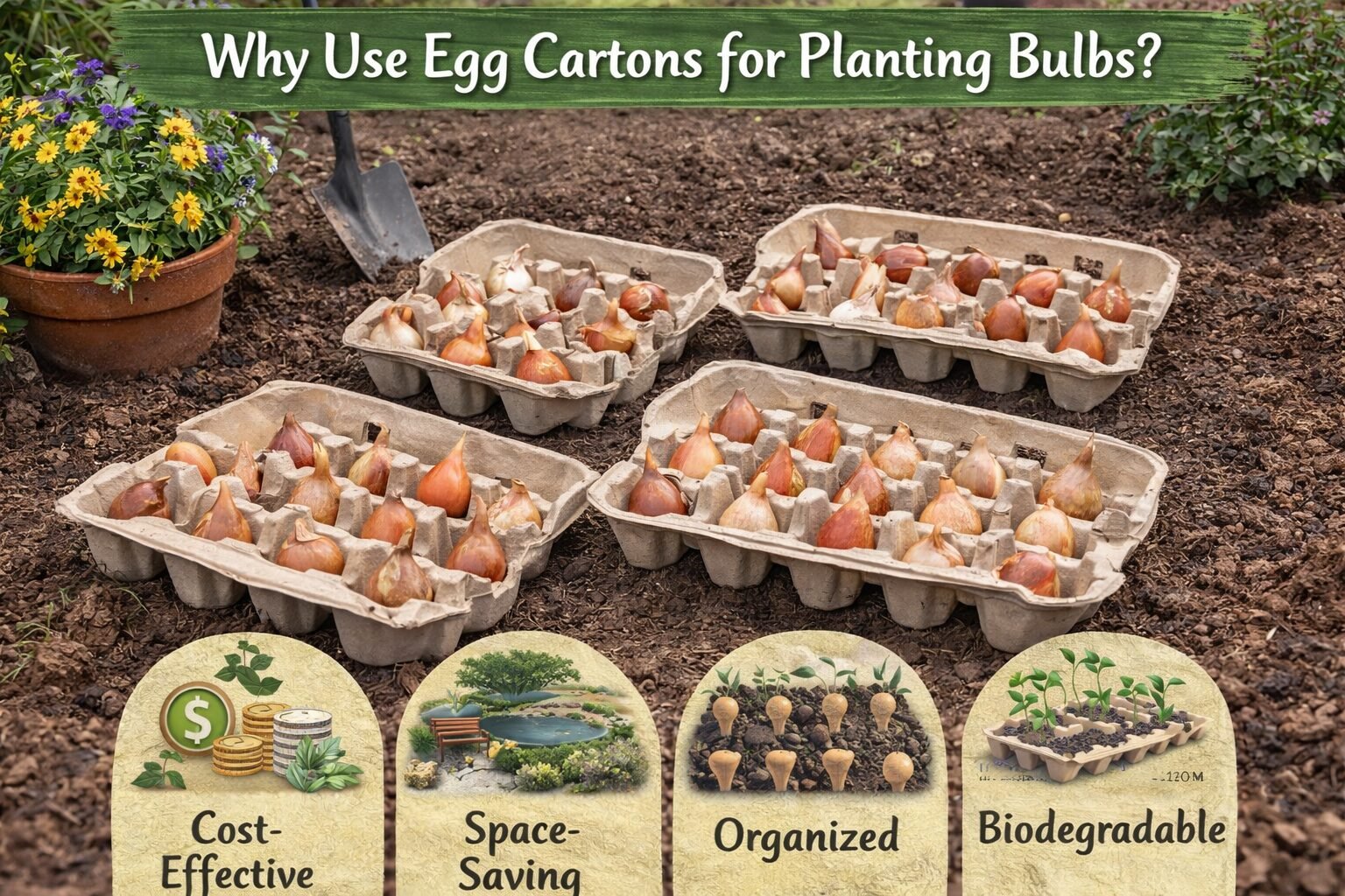 egg carton planting
