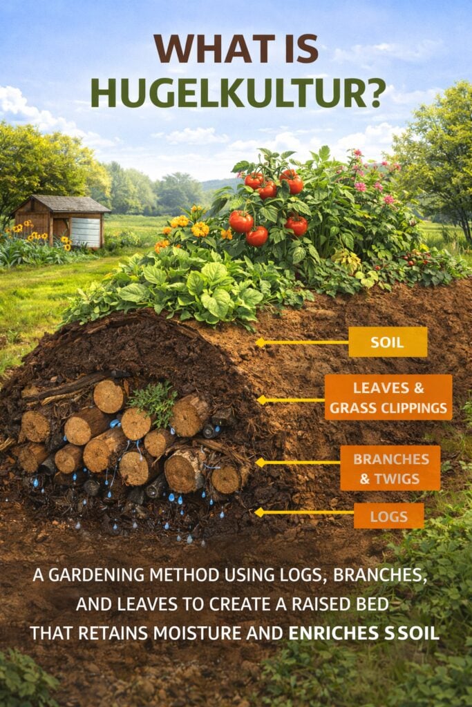 Hugelkultur gardening