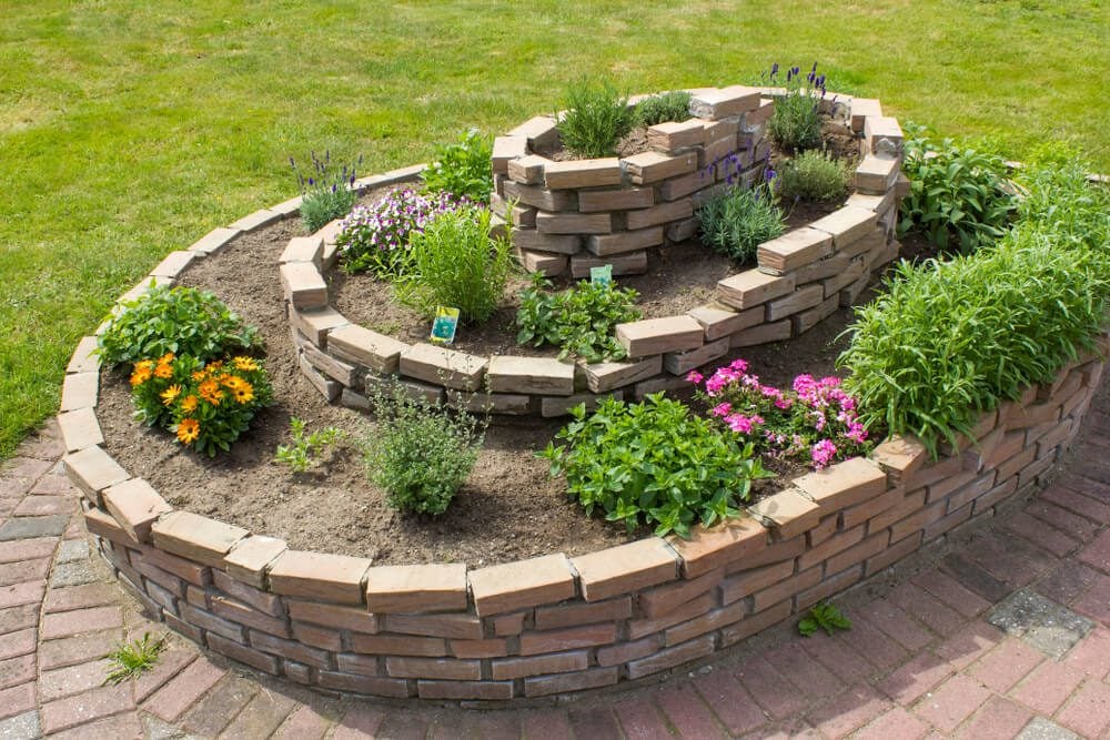 herb spiral garden