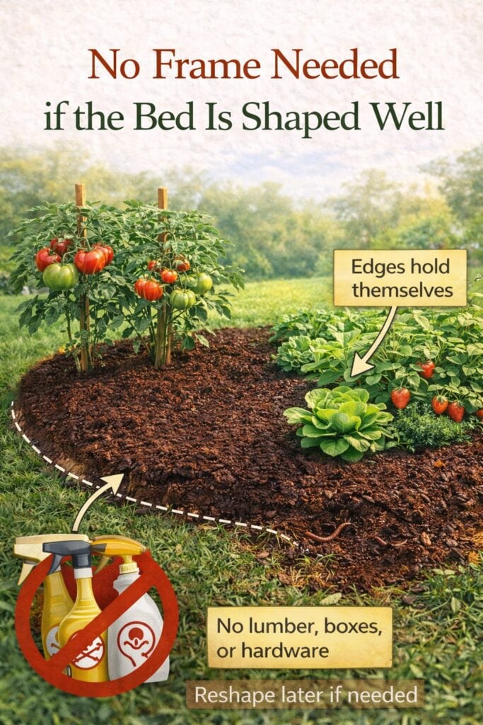 No Frame Needed if the Bed Is Shaped Well