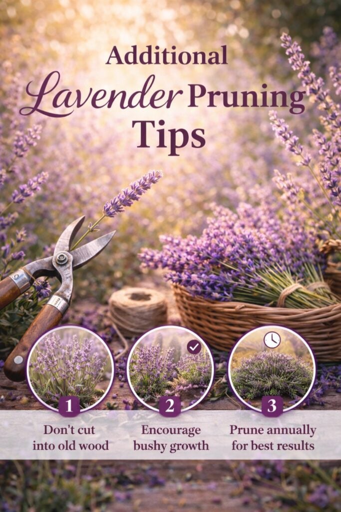 Additional Lavender Pruning Tips