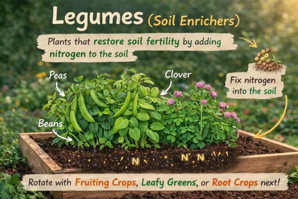 2. Legumes (Soil Enrichers)
