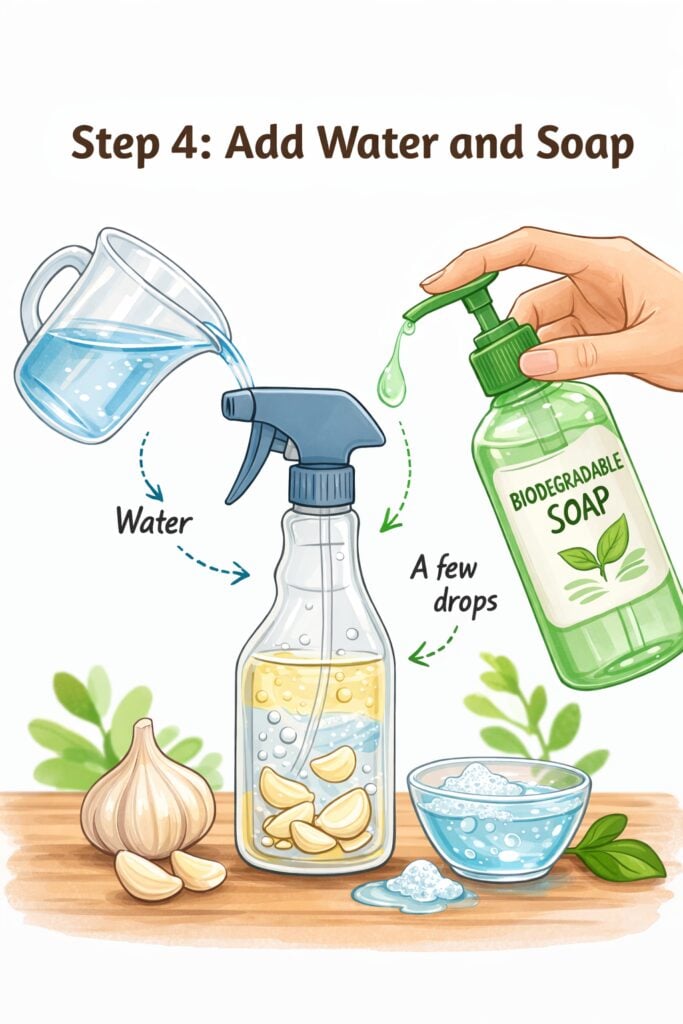 Step 4: Add Water and Soap