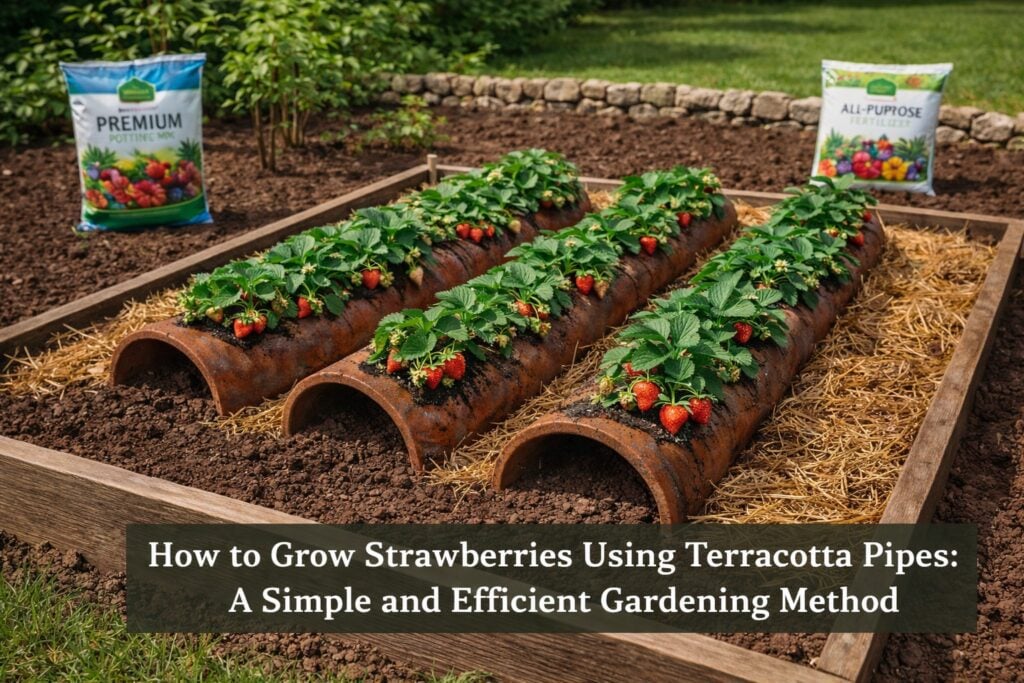 How to Grow Strawberries Using Terracotta Pipes: A Simple and Efficient Gardening Method