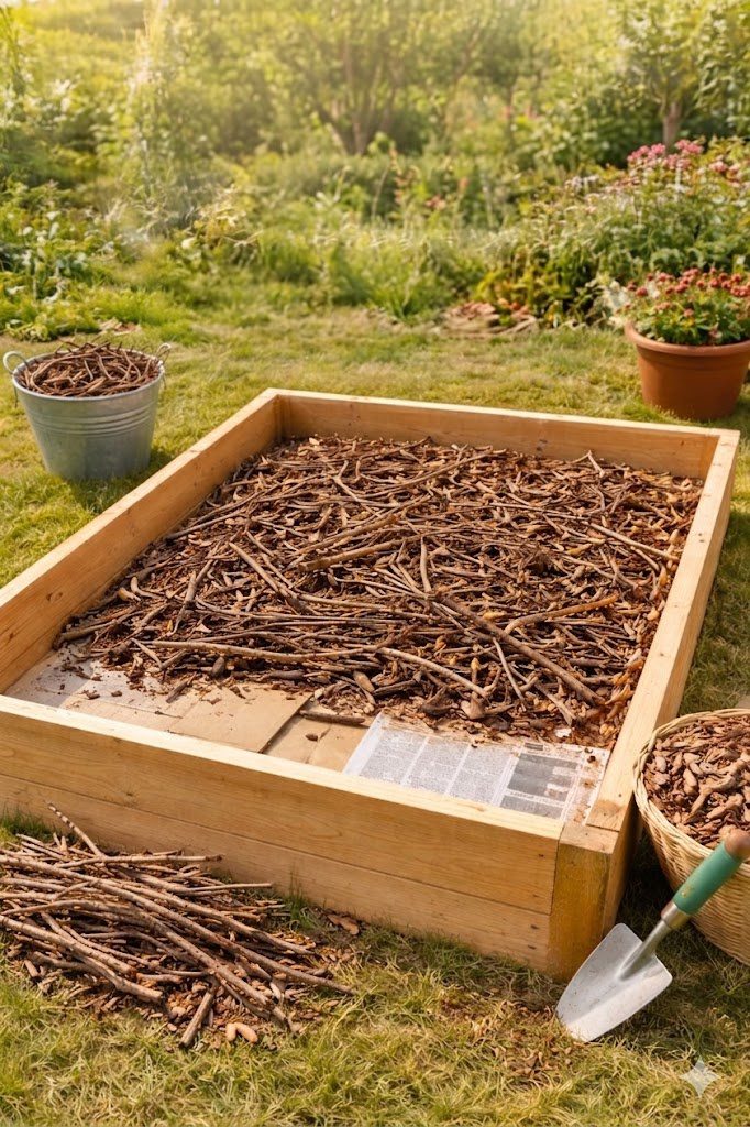 Layer Two: Bulk Brown Organic Material