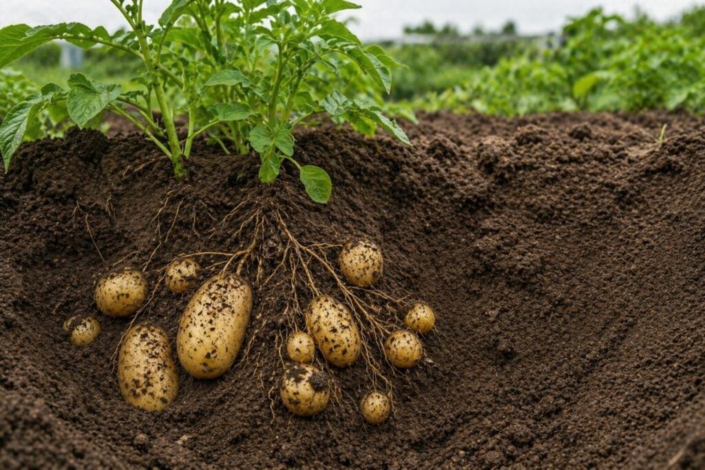 Potatoes: How Depth Determines Safety and Size