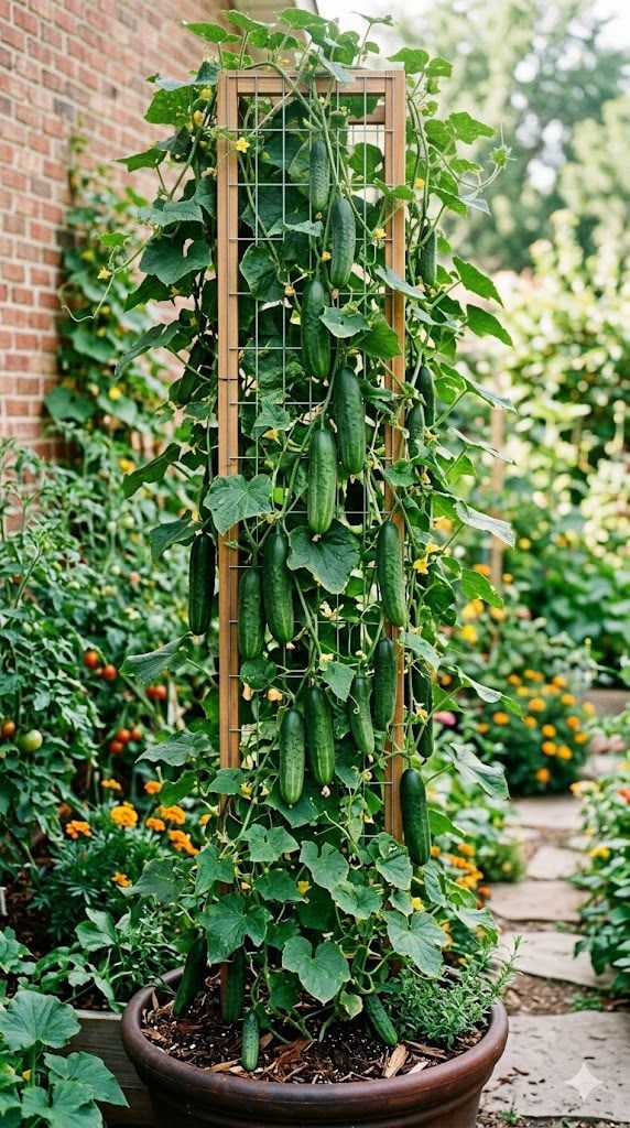 What is a Hanging Cucumber Tower?