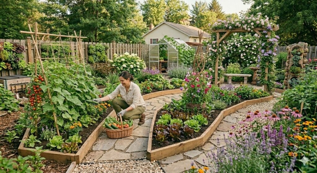 A Productive and Beautiful Garden