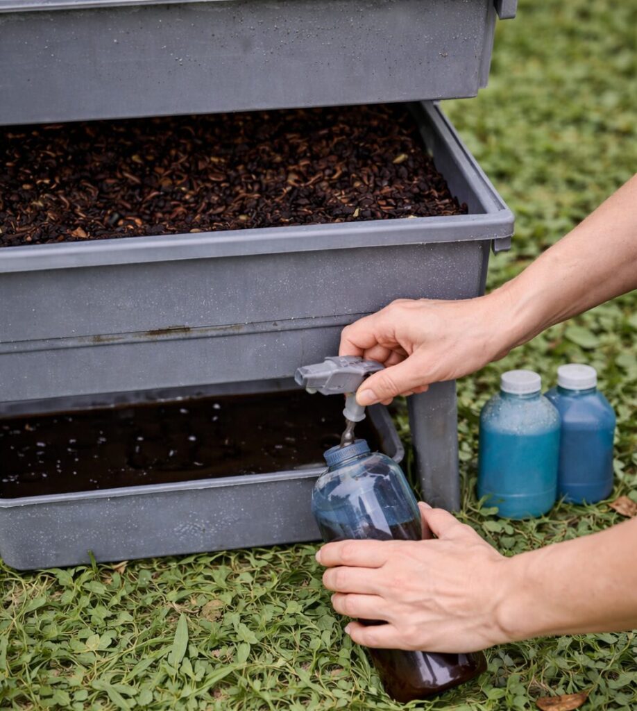 Collecting Worm Tea: A Hidden Bonus