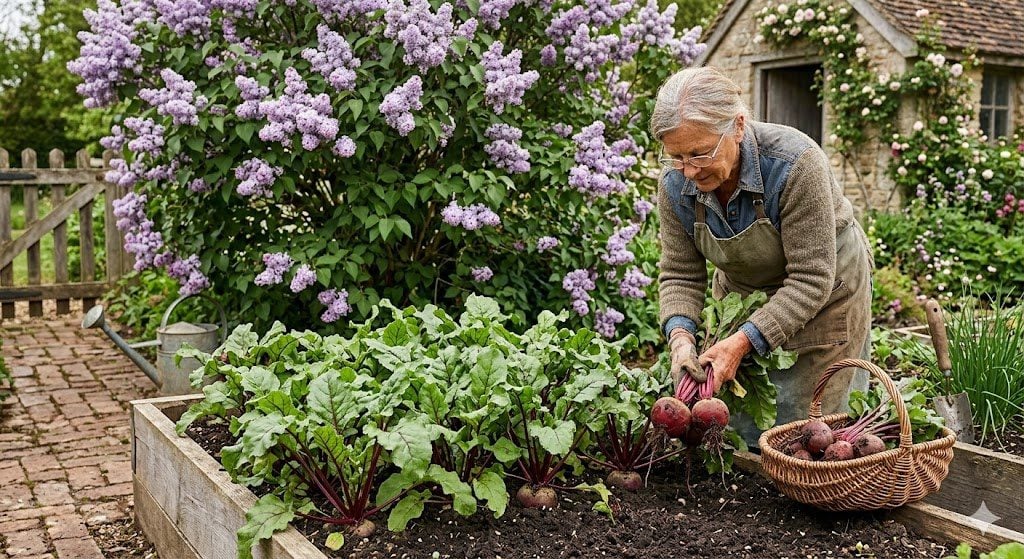 Beets Thrive After Lilacs Bloom
