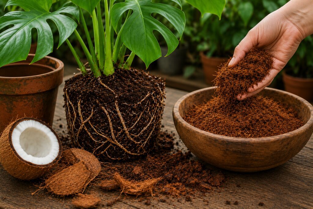 Coconut Coir Helps Maintain Moisture Balance