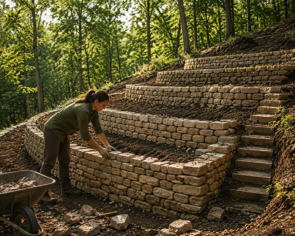 Step 3: Build the Retaining Walls