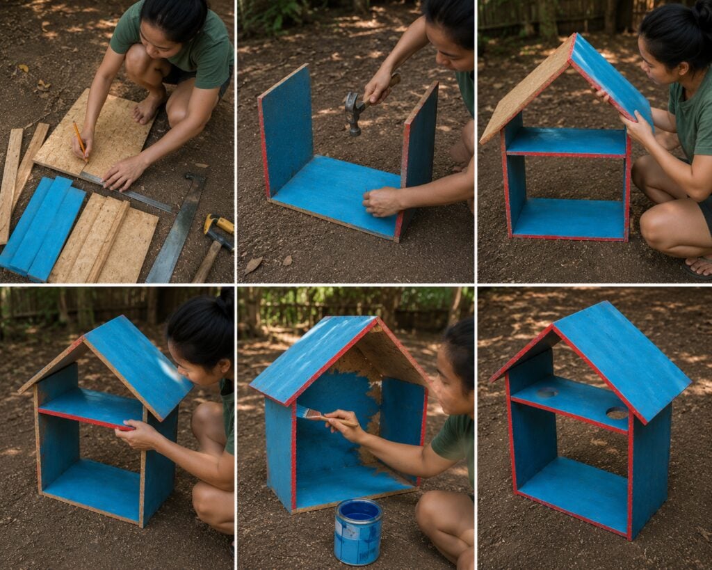 Building the Wooden Shelter