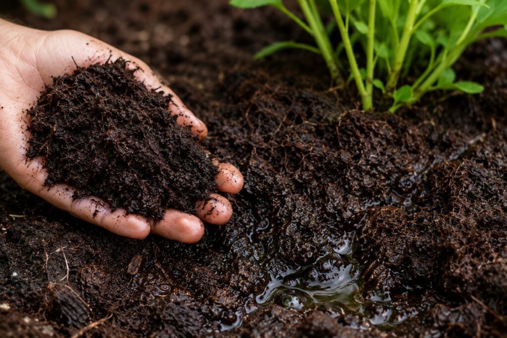 Peat Soil Holds Moisture Extremely Well