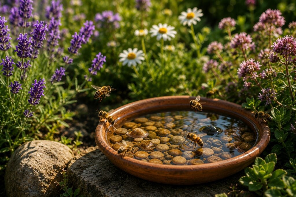 Leave Fresh Water Outside for Bees