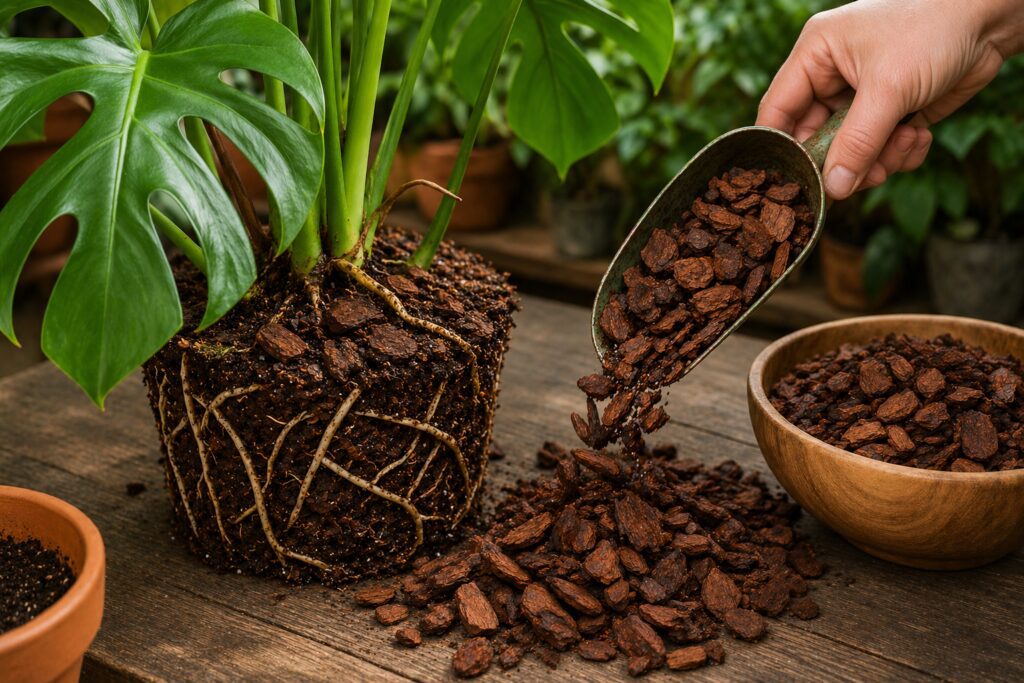 Orchid Bark Creates Airflow and Better Drainage