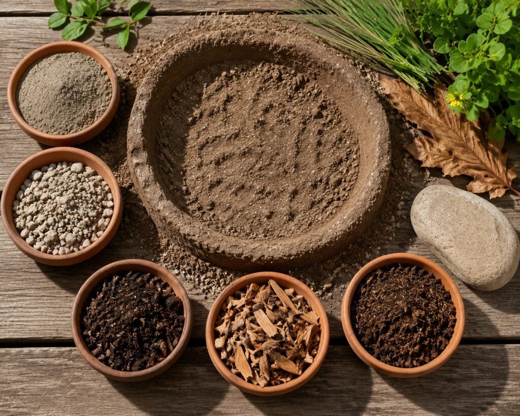 Materials for a Perfect Dust Bath