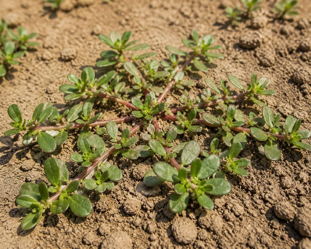 Purslane: A sign of dry, disturbed soil