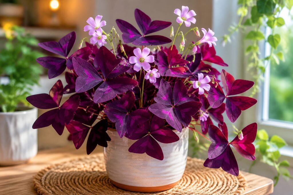 1. Oxalis: The Charming Purple Shamrock