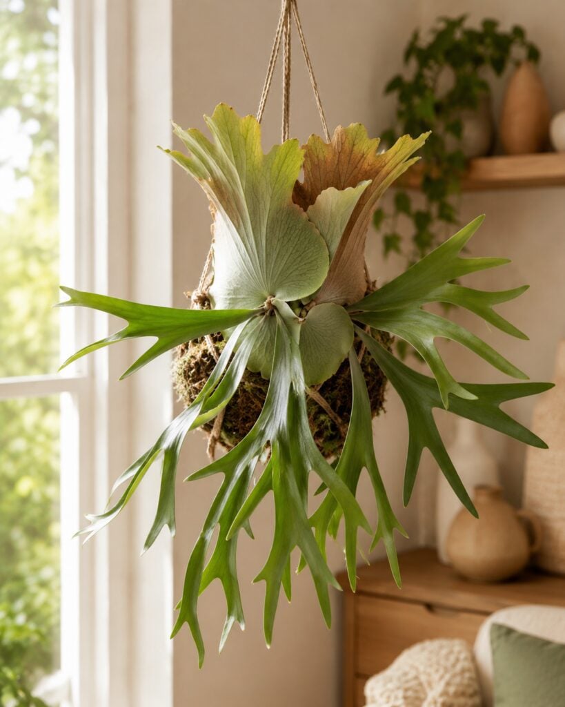 7. Staghorn Fern