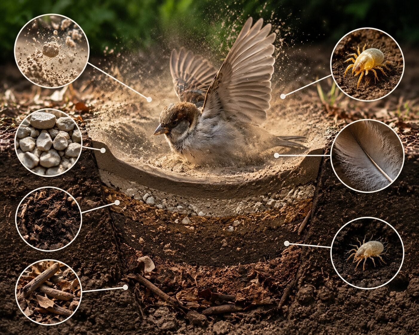 bird dust bath benefits