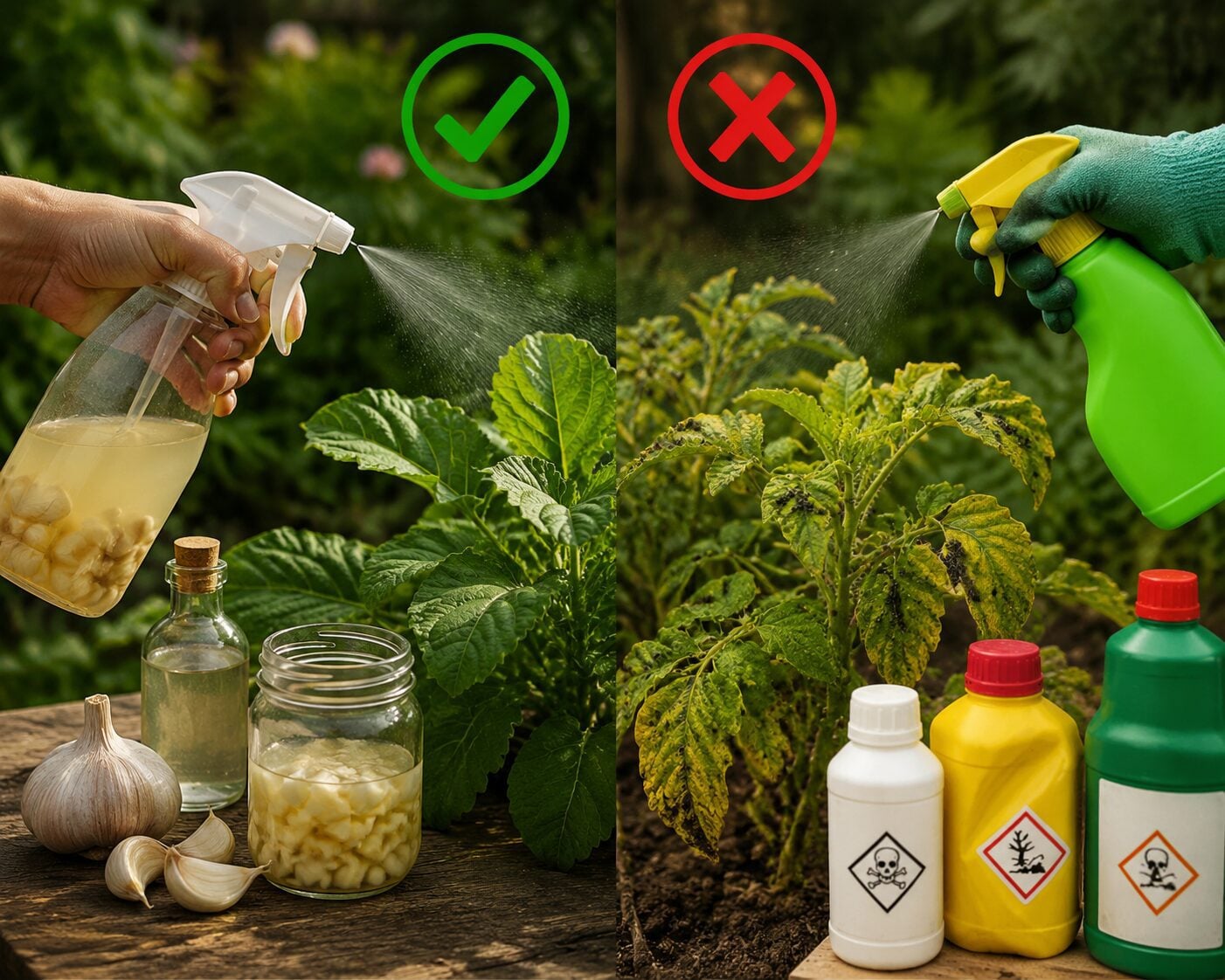natural insecticide garlic spray