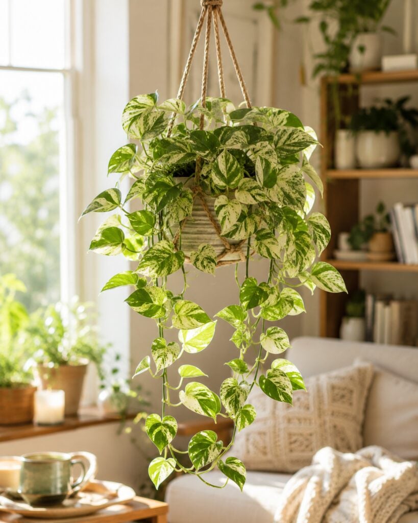 3. Marble Pothos