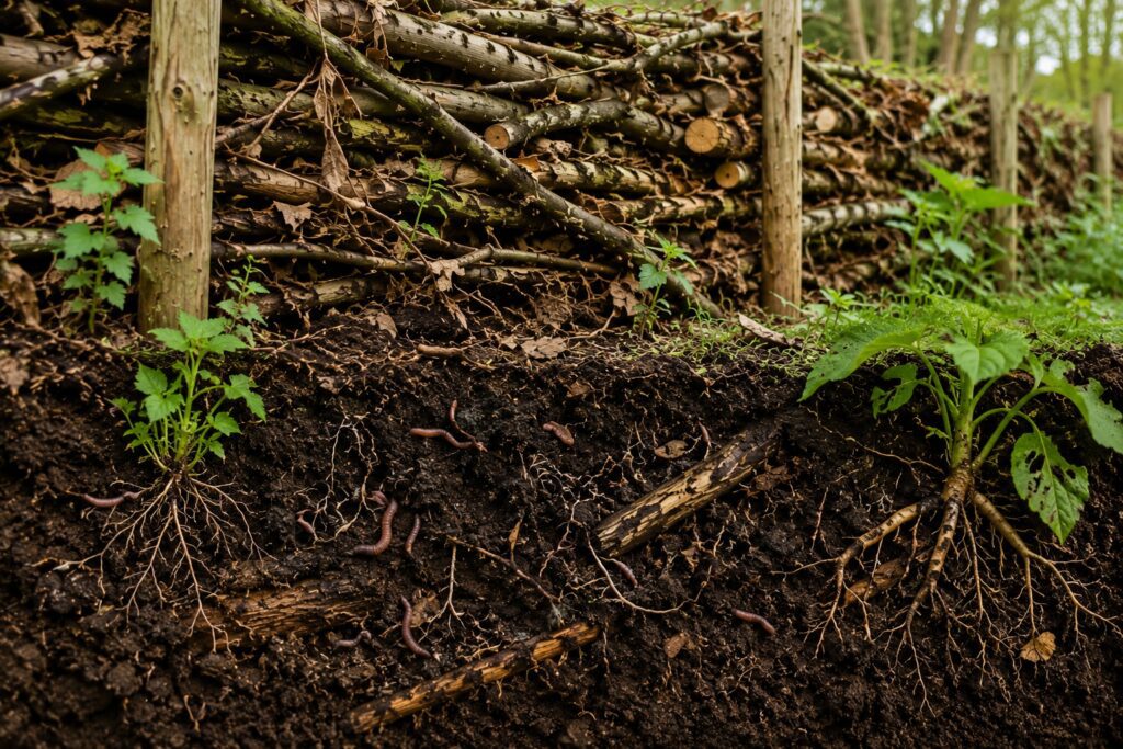 How Dead Hedges Improve Soil Health