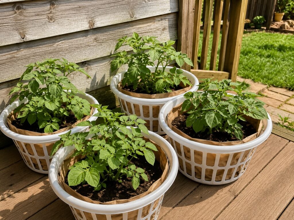 Why I Like Growing Potatoes in Baskets