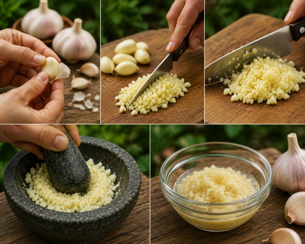 Step 1: How I prepare the garlic for maximum effect