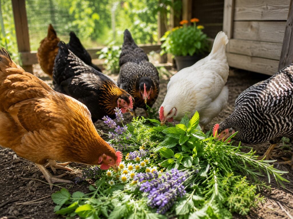 herbs chickens love