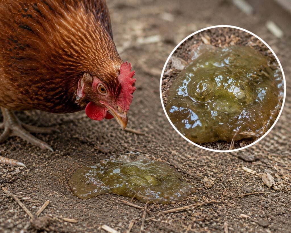 chicken poop textures