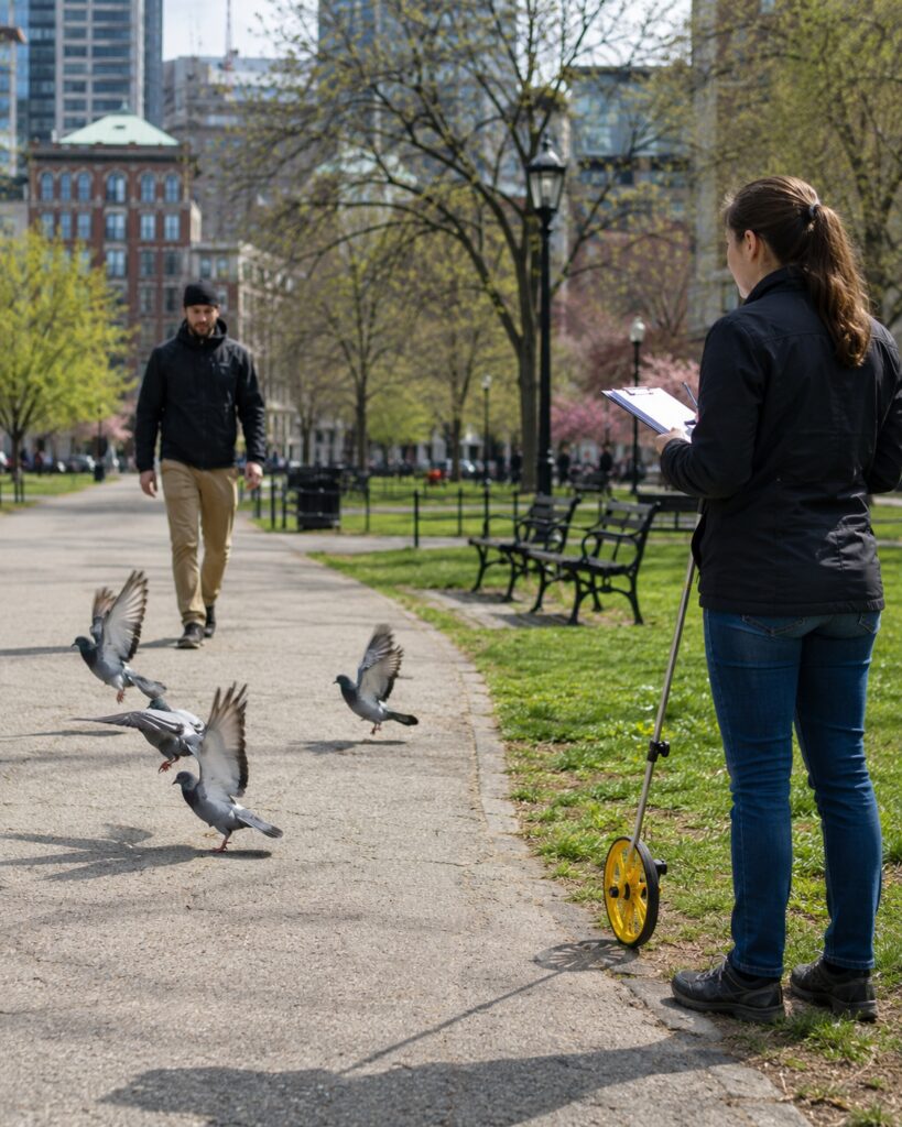 urban birds fear women