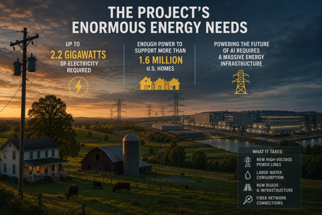 The Project’s Enormous Energy Needs