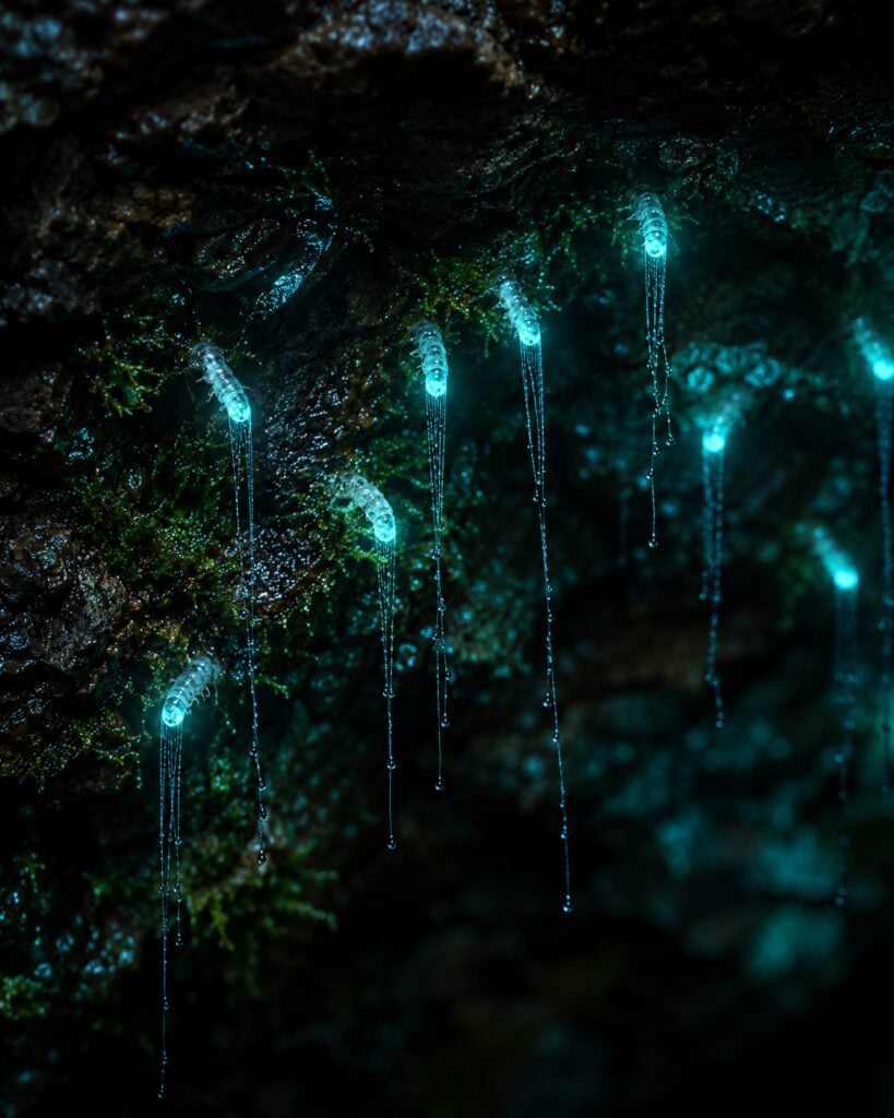 New Zealand glowing forest