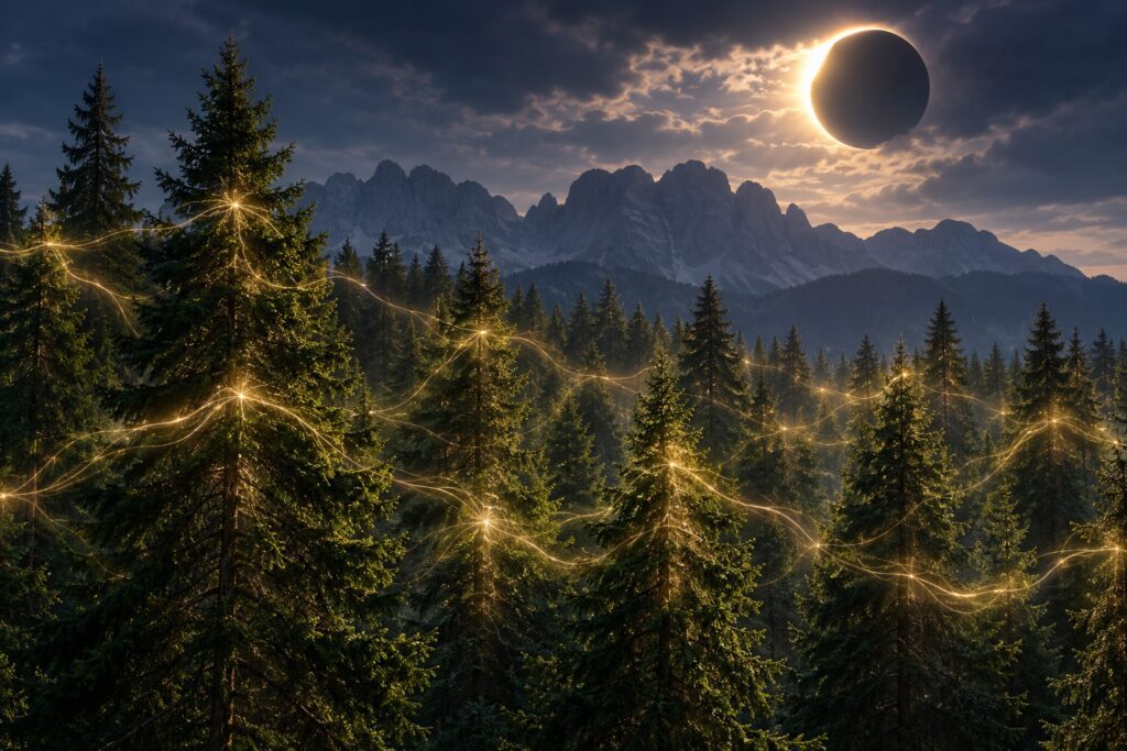 trees synchronized electrical signals