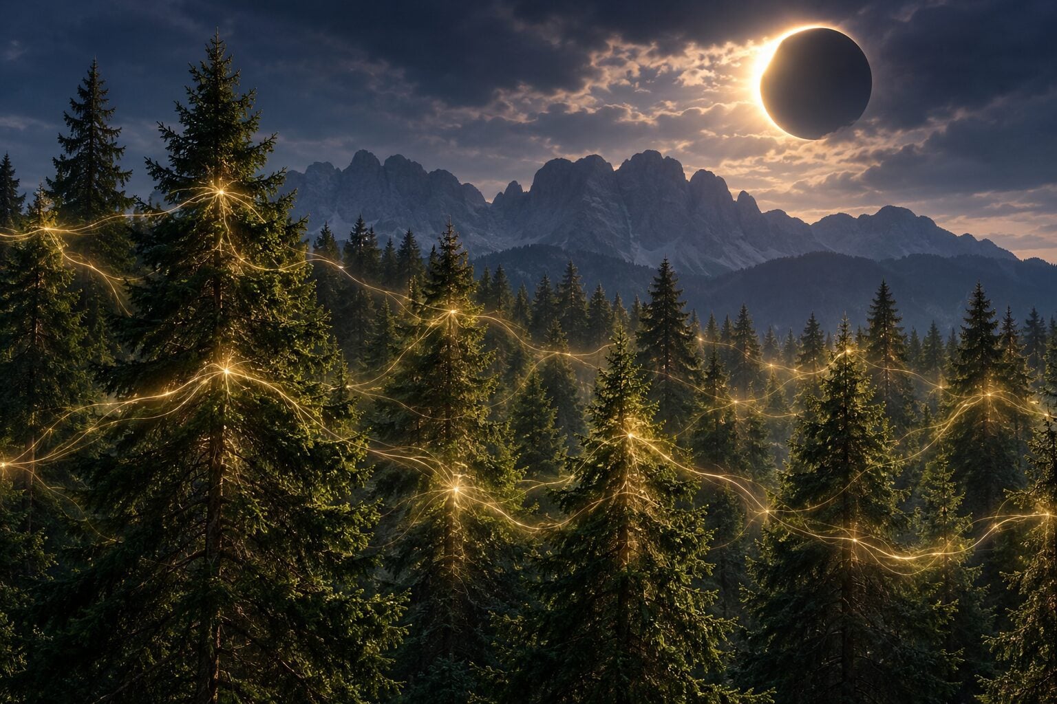 trees synchronized electrical signals